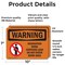 Signmission Renovation Work Contains Lead Do Not Enter OSHA Warning Sign, Vinyl Decal, 10in W x 7in L, 2PK OS-2PACK-WS-D-710-L-12794 - alternate 6